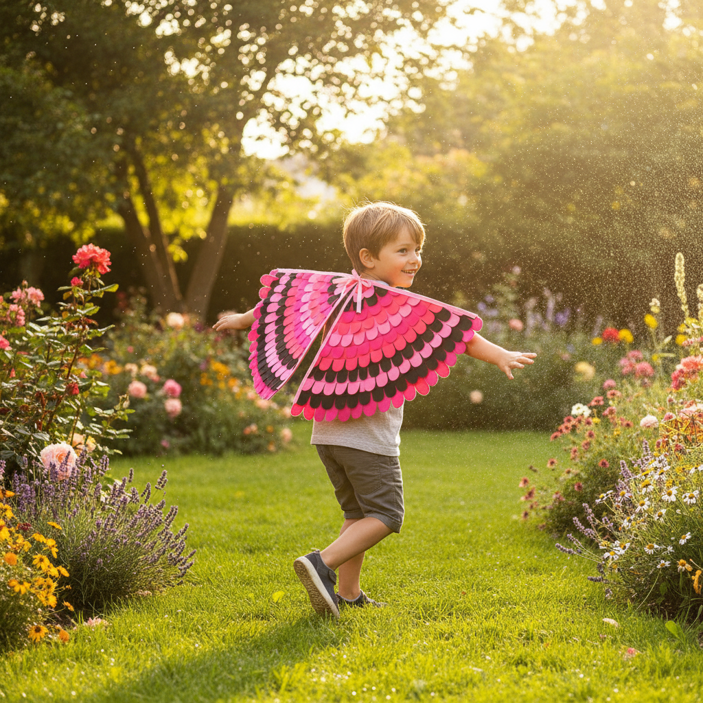 Flimingo Costume // Wings and Mask // Handmade Costume // Kids bird costume / Adult bird costume