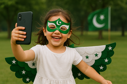 Independence Day Wings & Mask Costume Set | Patriotic Kids Dress-Up