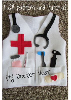 Nurse Coat or Apron Costume for Kids - hunnybunny&co.
