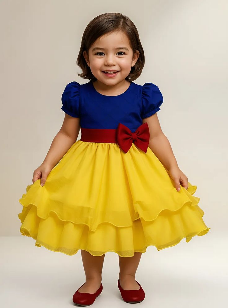 Snow White Frock for Girls – Princess Fancy Dress Costume - hunnybunny&co.