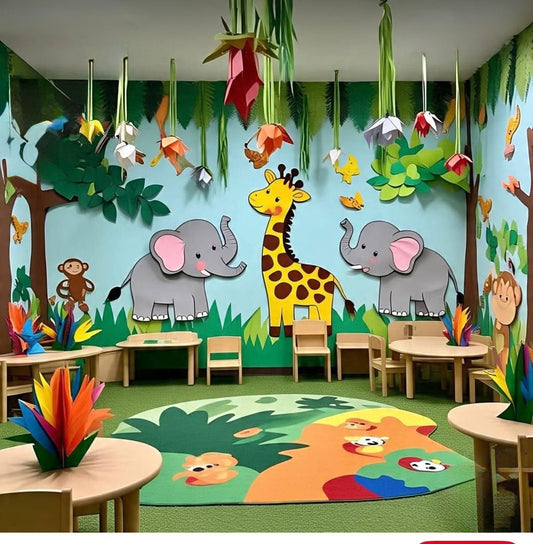 Customizable Felt Animal Wall – Interactive Learning & Decor - hunnybunny&co.