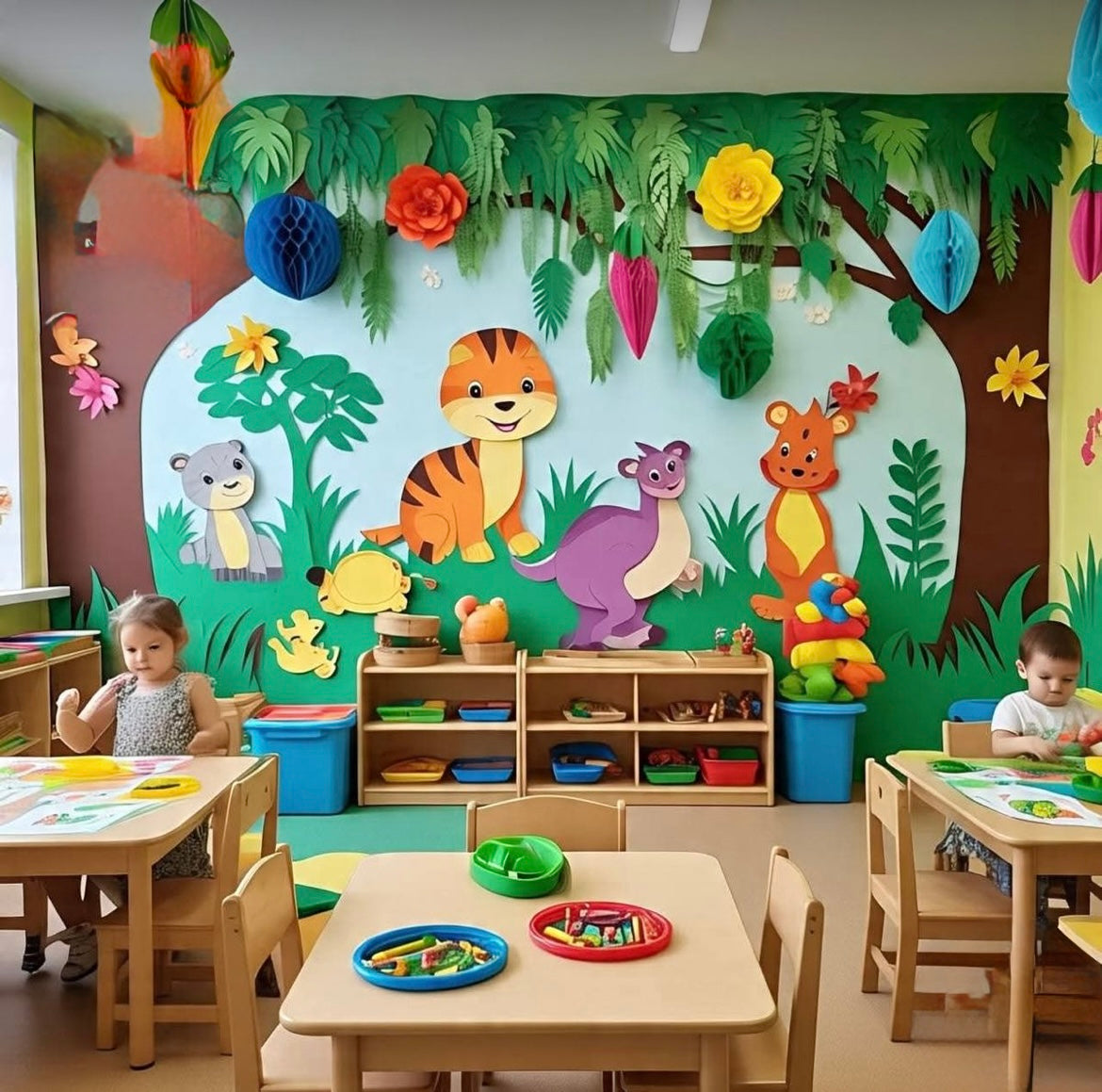 Customizable Felt Animal Wall – Interactive Learning & Decor - hunnybunny&co.