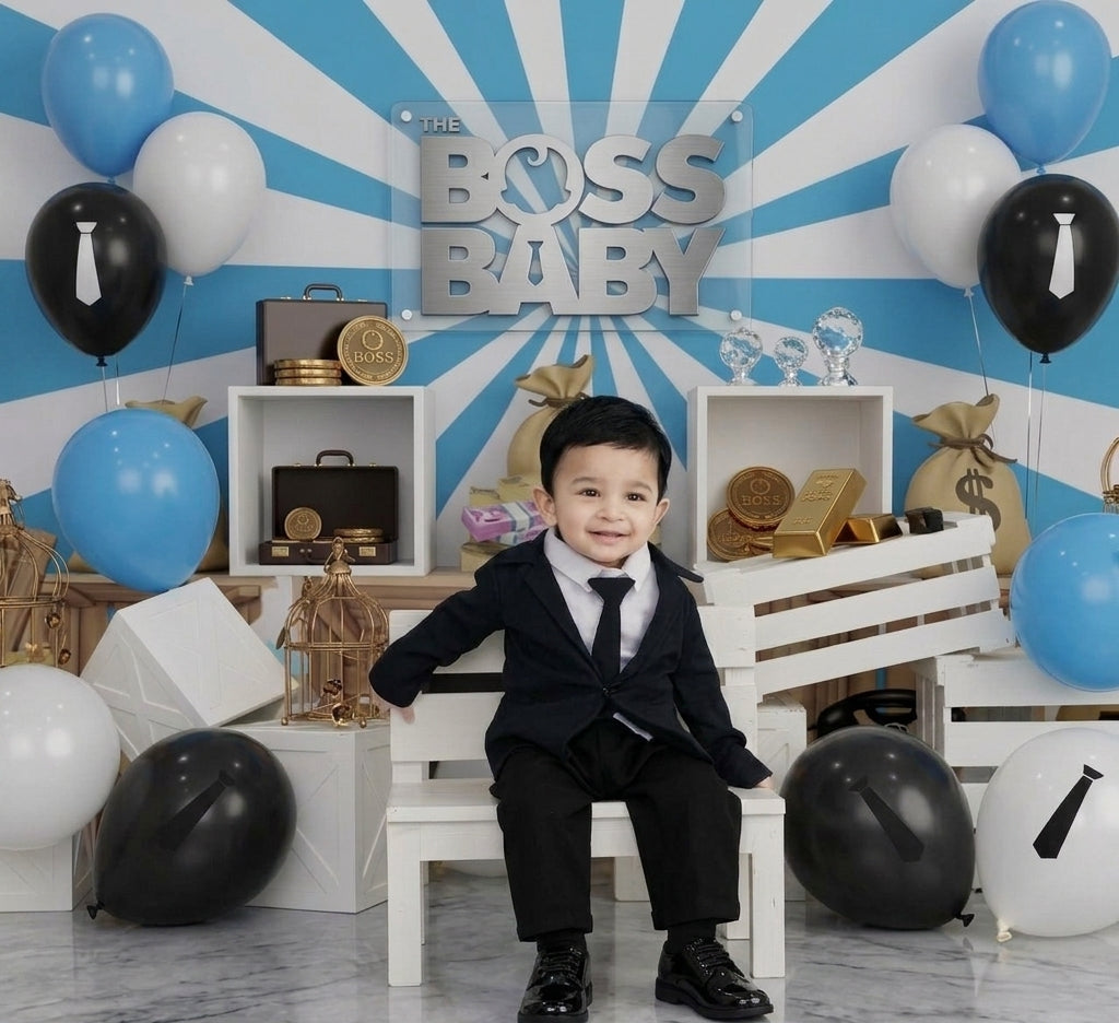The Boss Baby Theme Costume - Kids' Professional Formal Suit for Birthdays & Photoshoots