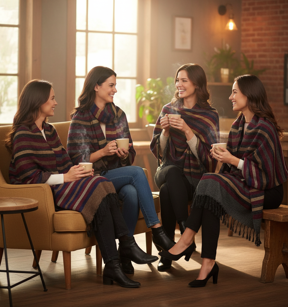 ✨ Premium Striped Winter Shawl | Soft, Warm & Stylish | Unisex