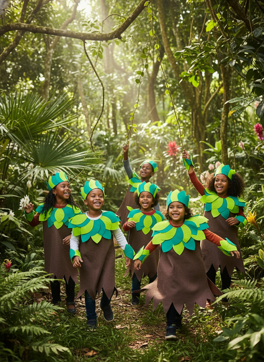 🌳 Kids’ Tree Costume – Lightweight Fomi Design, Leaf Details & Perfect for School Functions