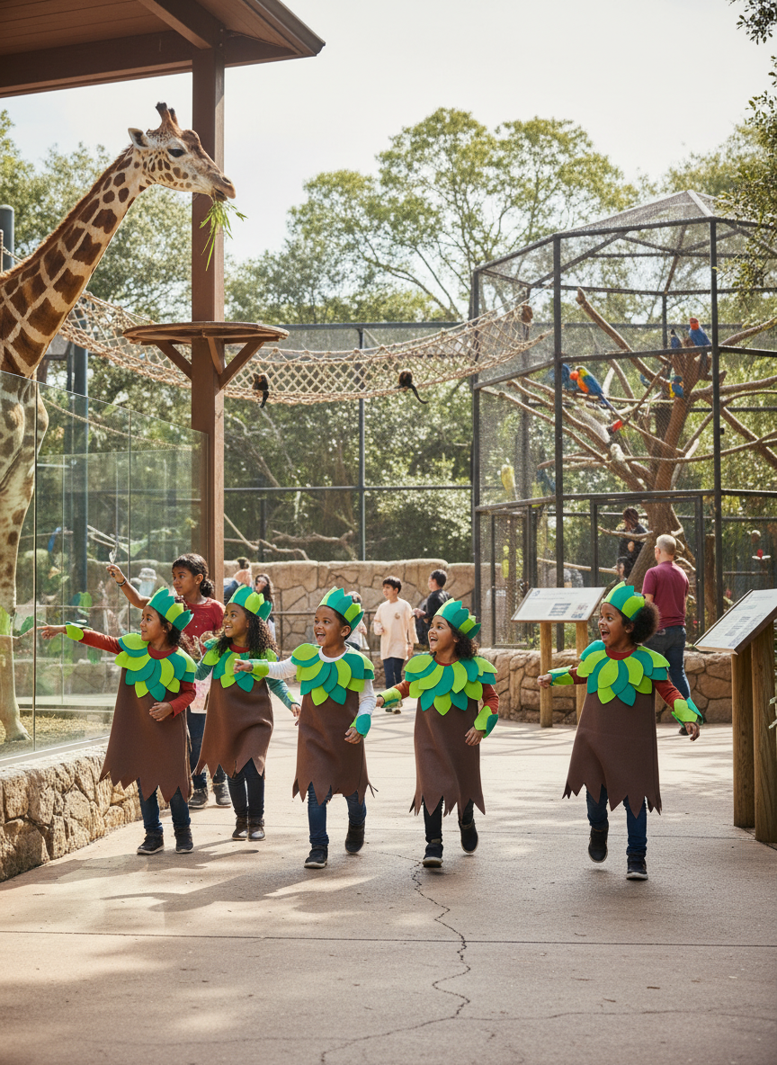 🌳 Kids’ Tree Costume – Lightweight Fomi Design, Leaf Details & Perfect for School Functions