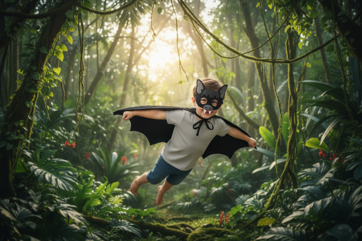 🦇Cute Bat Costume for Kids – Halloween & Fancy Dress Outfit