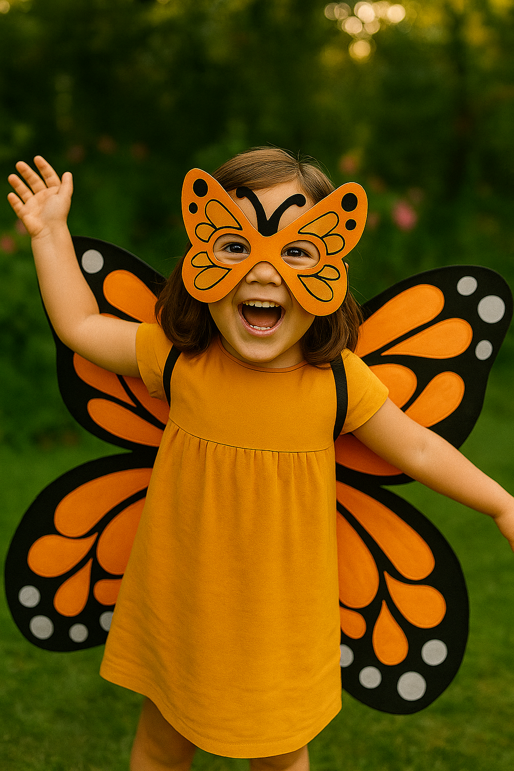 Butterfly Costume Wings | Blue butterfly | Pink butterfly | Orange butterfly | kids butterfly costume | soft and flappable | handmade
