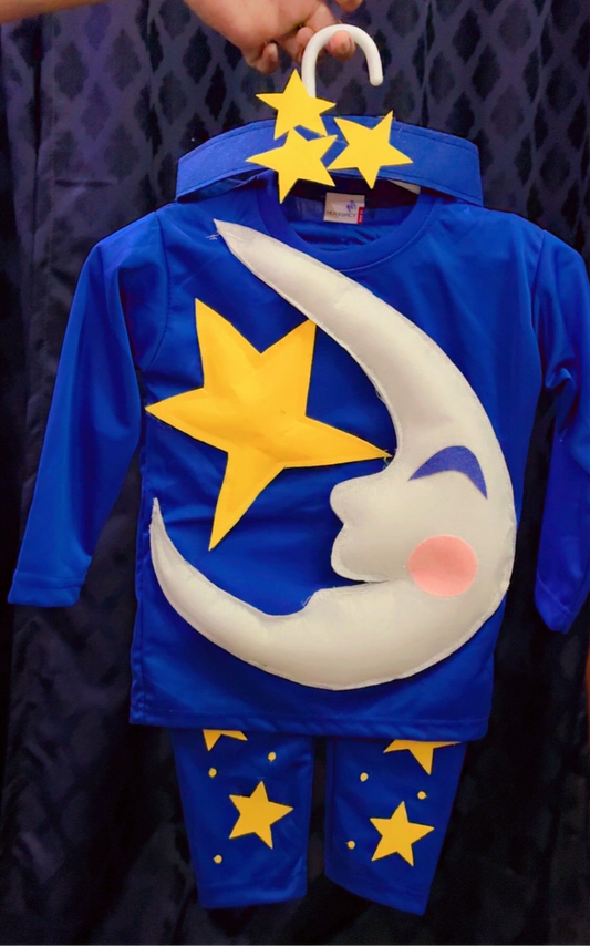 Moon Costume for Kids | Silver Fancy Dress Outfit for School Play, Space Party & Events