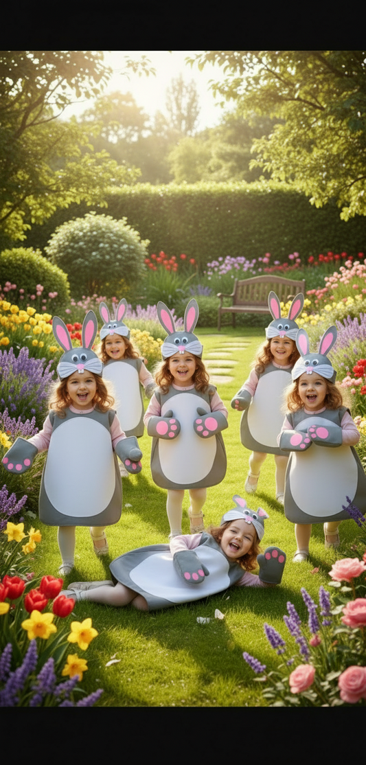 Adorable Bunny Rabbit Costume for Kids – Soft Ears, Furry Tail & Comfortable Outfit