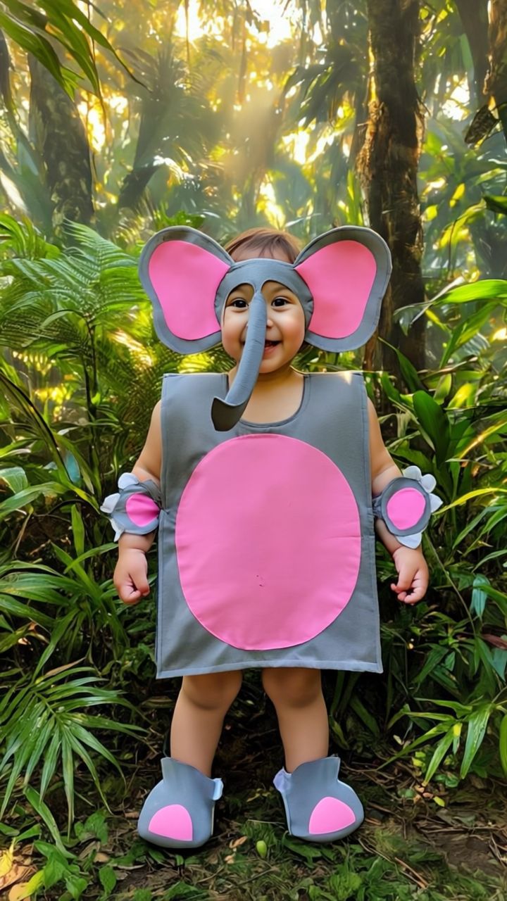 Elephant Costume for Kids| Animal Costume |Handmade Costume | Halloween Costume | Carnival Costume