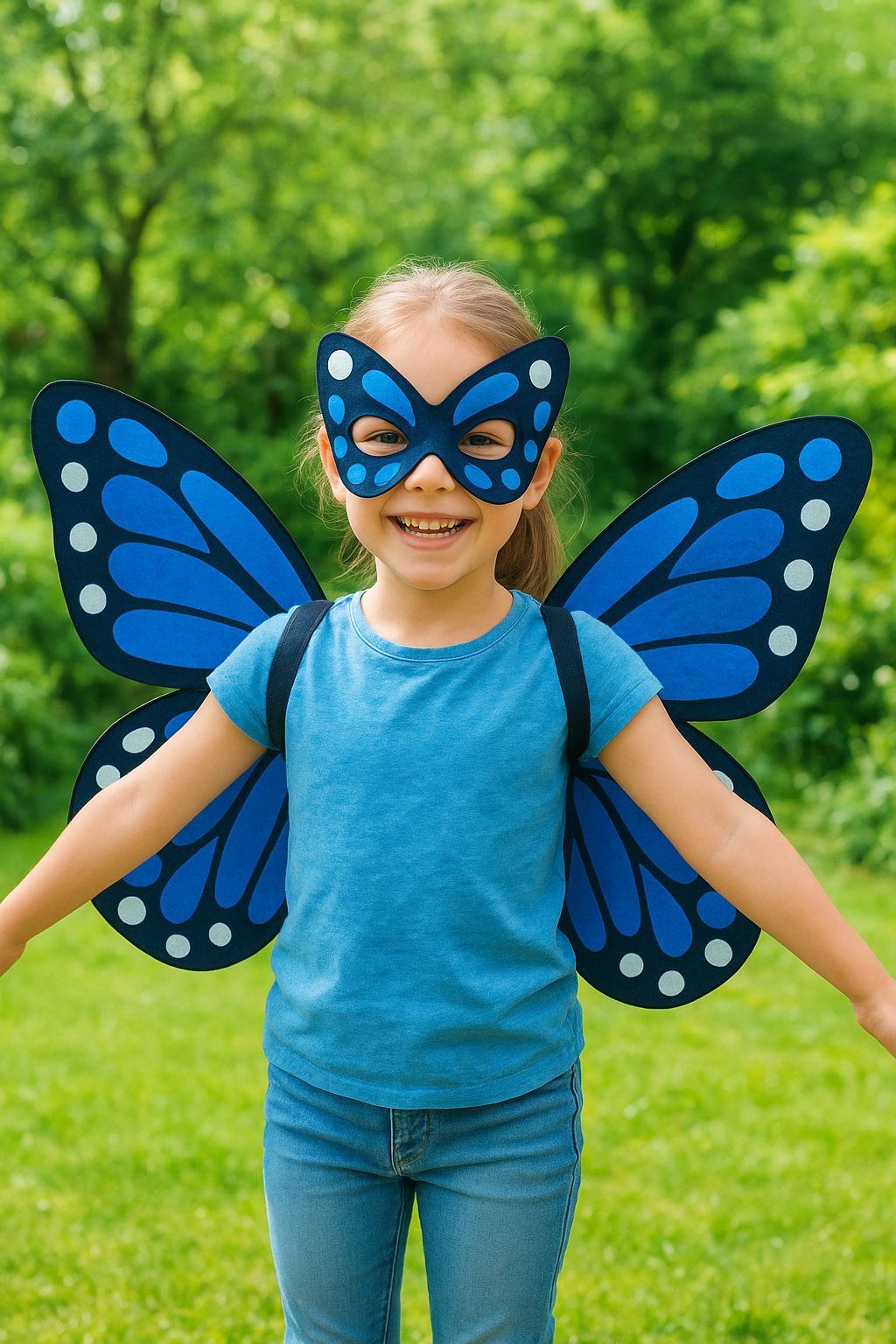 Butterfly Costume Wings | Blue butterfly | Pink butterfly | Orange butterfly | kids butterfly costume | soft and flappable | handmade