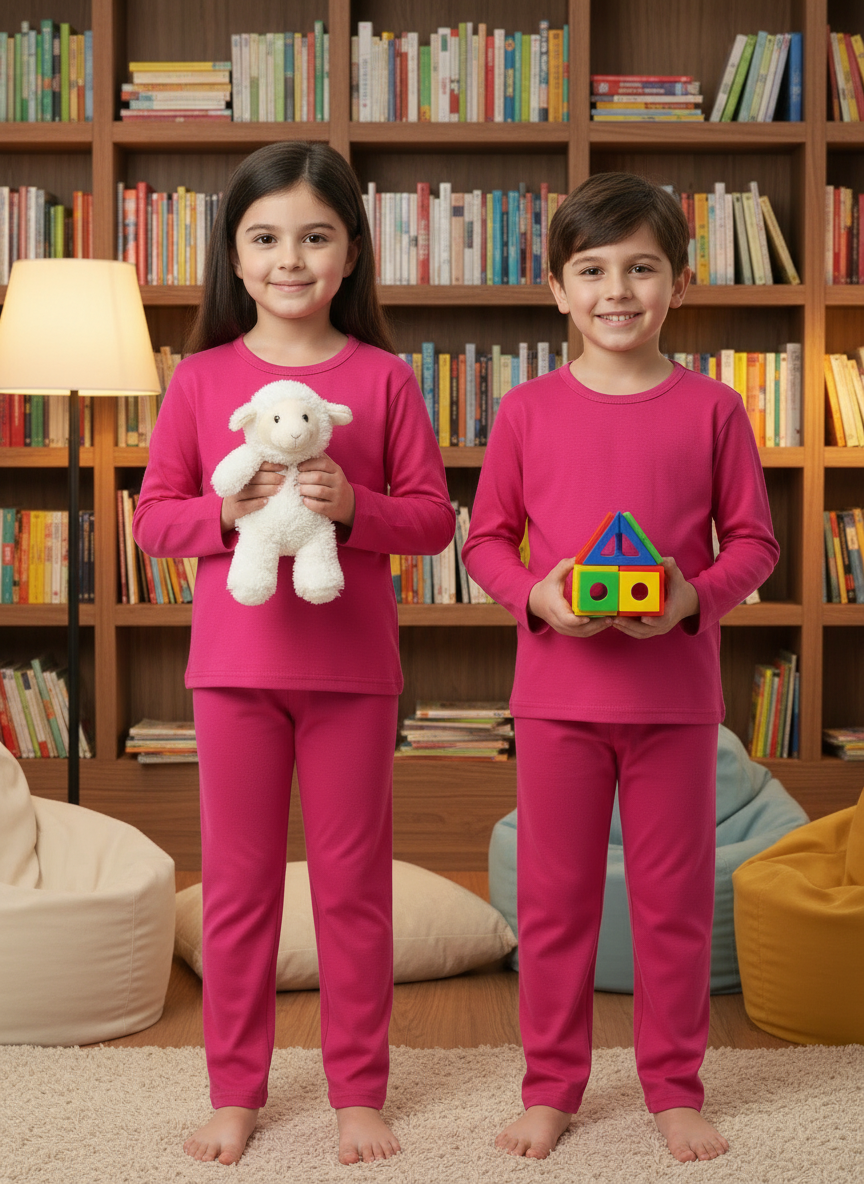 Plain Color T-Shirt & Trouser Set – Multiple Colors Available