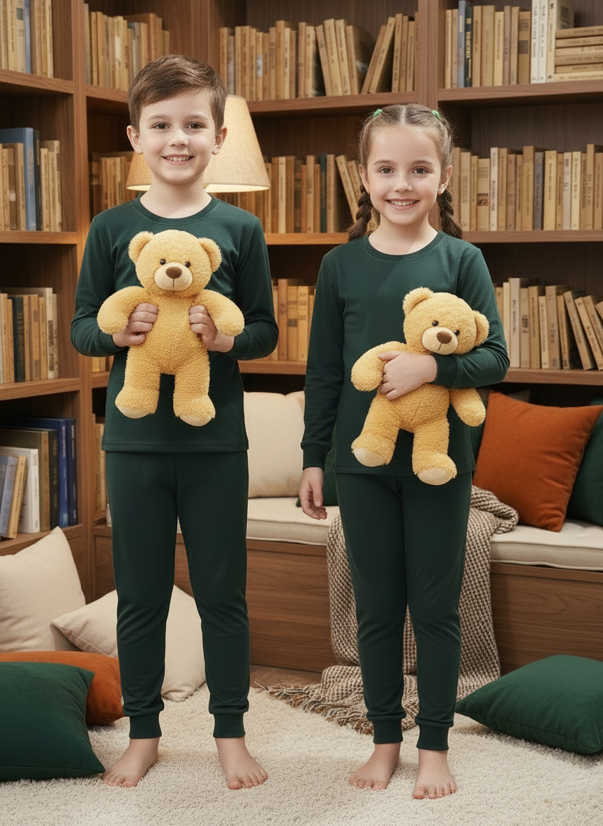 Plain Color T-Shirt & Trouser Set – Multiple Colors Available