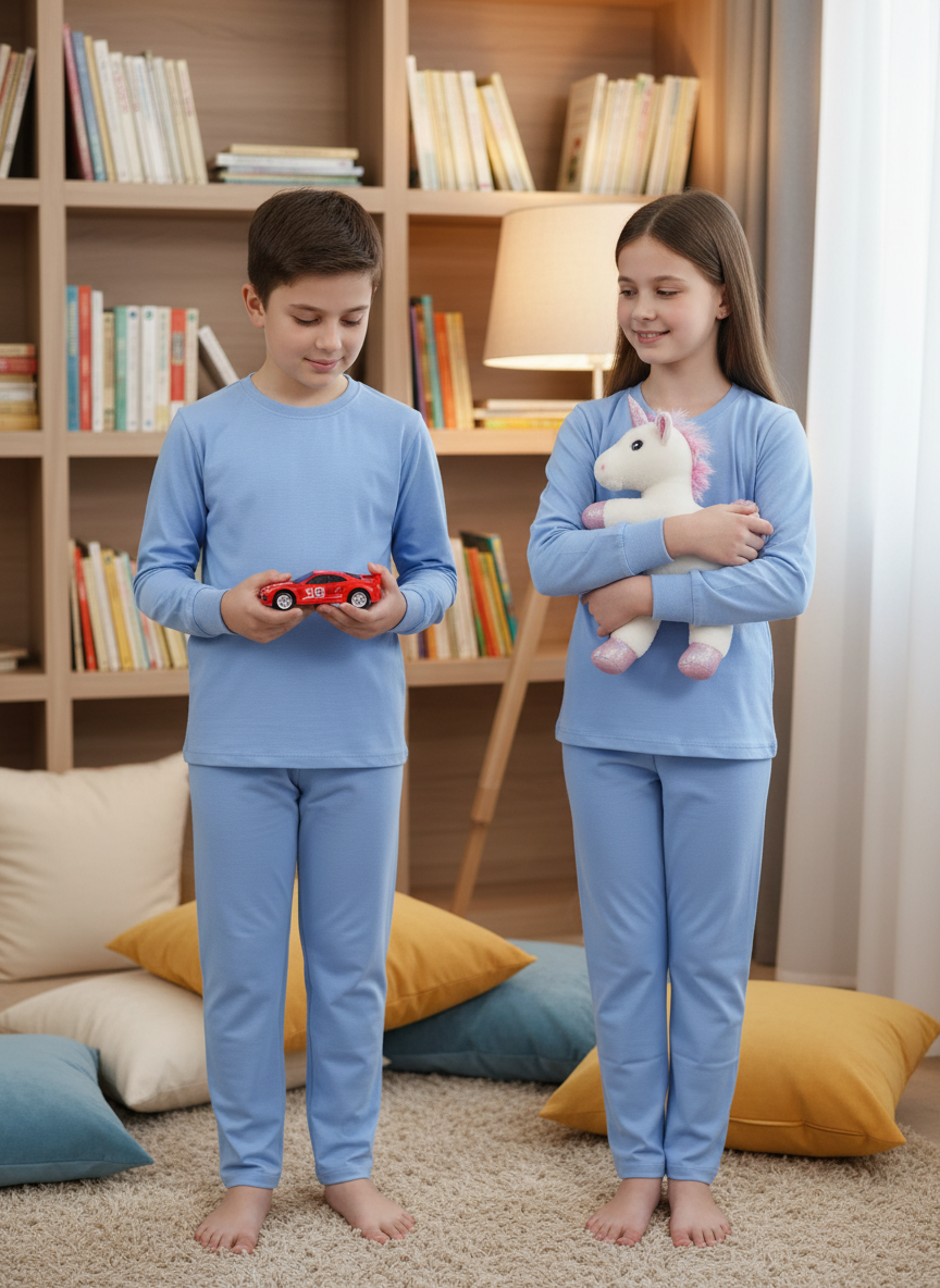 Plain Color T-Shirt & Trouser Set – Multiple Colors Available