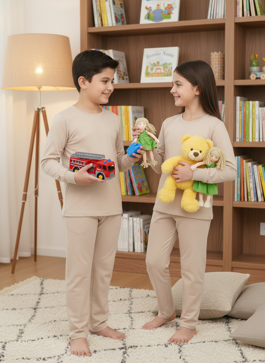 Plain Color T-Shirt & Trouser Set – Multiple Colors Available
