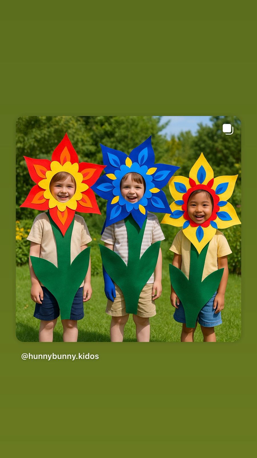 Flower Costume |Be a flower! |Flower headpiece and Leaf 'paws' |Handmade  | Select your colors