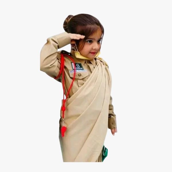 Army Sari Costume for Girls – Military Fancy Dress (3–20 Years) - hunnybunny&co.