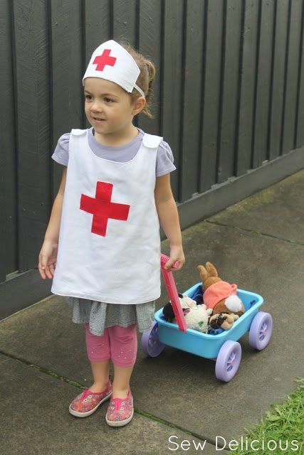 Nurse Coat or Apron Costume for Kids - hunnybunny&co.